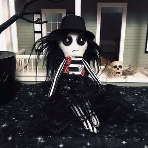 Gothic style spooky art doll